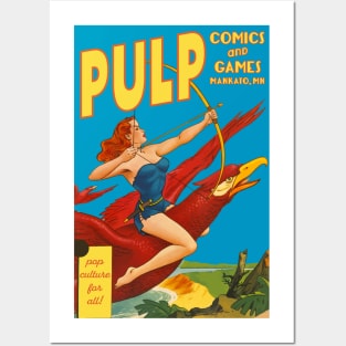 Pulp Eagle Rider Posters and Art